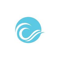 Water wave icon vector