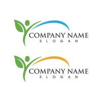 Human character logo sign vector