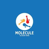 Molecule Logo Vector Template Illustration