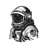 astronaut, vector concept digital art, hand drawn illustration