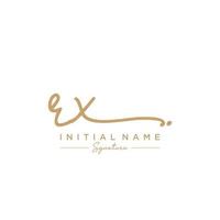 Letter RX Signature Logo Template Vector