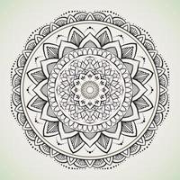 mandala mezclas natural matices con muchos elementos vector