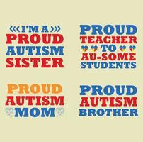 Autism quote t-shirt design vector