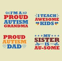 Autism quote t-shirt design vector