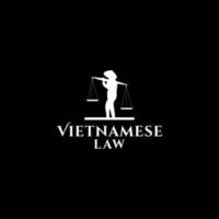 Vietnamese Law Logo Design Vector