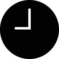 Clock time icon vector isolated on white background