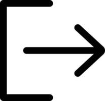 Logout icon. Exit sign Vector in trendy flat style