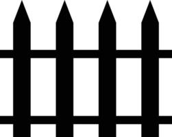 Fence icon vector isolated on a white background