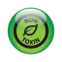 Illustration Vector Graphic of  Non Toxic icon Botton