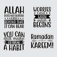 Ramadan Quotes  t-shirt design vector