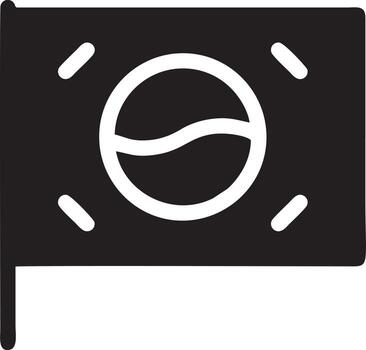 Flag icon symbol vector image. Illustration of the waving flag location design image. EPS 10.