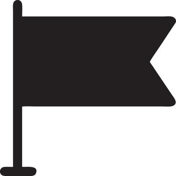 Flag icon symbol vector image. Illustration of the waving flag location design image. EPS 10.