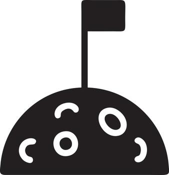 Flag icon symbol vector image. Illustration of the waving flag location design image. EPS 10.