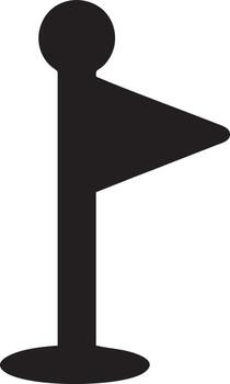 Flag icon symbol vector image. Illustration of the waving flag location design image. EPS 10.