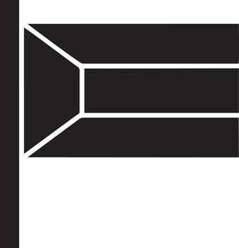 Flag icon symbol vector image. Illustration of the waving flag location design image. EPS 10.