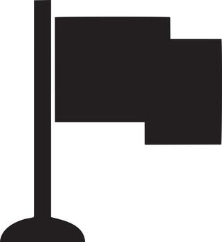 Flag icon symbol vector image. Illustration of the waving flag location design image. EPS 10.