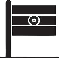 Flag icon symbol vector image. Illustration of the waving flag location design image. EPS 10.