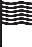 Flag icon symbol vector image. Illustration of the waving flag location design image. EPS 10.