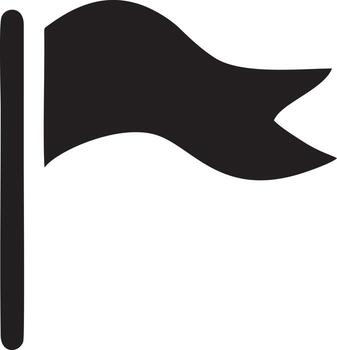 Flag icon symbol vector image. Illustration of the waving flag location design image. EPS 10.