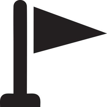 Flag icon symbol vector image. Illustration of the waving flag location design image. EPS 10.