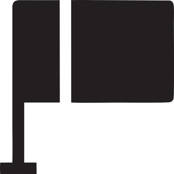 Flag icon symbol vector image. Illustration of the waving flag location design image. EPS 10.