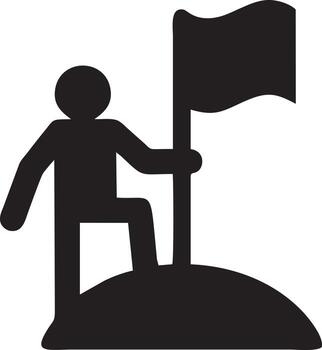 Flag icon symbol vector image. Illustration of the waving flag location design image. EPS 10.