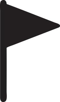 Flag icon symbol vector image. Illustration of the waving flag location design image. EPS 10.