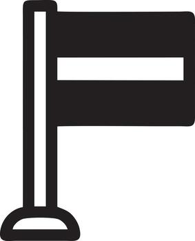 Flag icon symbol vector image. Illustration of the waving flag location design image. EPS 10.