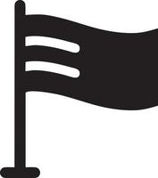 Flag icon symbol vector image. Illustration of the waving flag location design image. EPS 10.