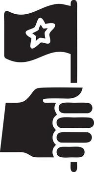 Flag icon symbol vector image. Illustration of the waving flag location design image. EPS 10.