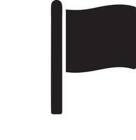 Flag icon symbol vector image. Illustration of the waving flag location design image. EPS 10.