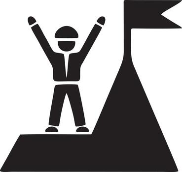 Flag icon symbol vector image. Illustration of the waving flag location design image. EPS 10.