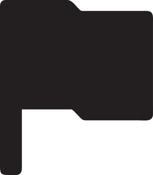 Flag icon symbol vector image. Illustration of the waving flag location design image. EPS 10.