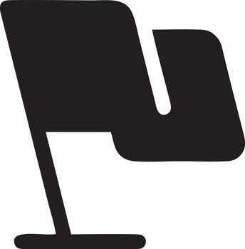 Flag icon symbol vector image. Illustration of the waving flag location design image. EPS 10.