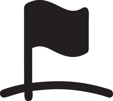 Flag icon symbol vector image. Illustration of the waving flag location design image. EPS 10.