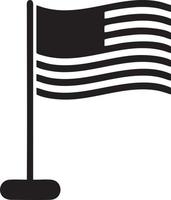 Flag icon symbol vector image. Illustration of the waving flag location design image. EPS 10.