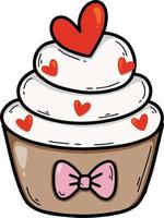 cute cupcake birthday vector