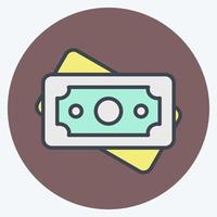 Icon Money 2. related to Eid Al Fitr symbol. islamic. ramadhan. simple illustration vector