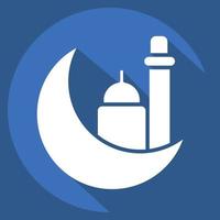 icono Eid. relacionado a eid Alabama fitr símbolo. islámico. Ramadán. sencillo ilustración vector