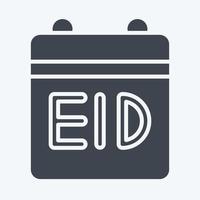 Icon Calendar. related to Eid Al Fitr symbol. islamic. ramadhan. simple illustration vector