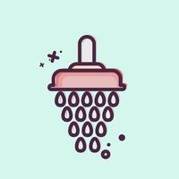 Icon Shower. related to Eid Al Fitr symbol. islamic. ramadhan. simple illustration vector