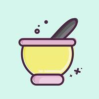 Icon Eat. related to Eid Al Fitr symbol. islamic. ramadhan. simple illustration vector