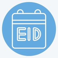 Icon Calendar. related to Eid Al Fitr symbol. islamic. ramadhan. simple illustration vector