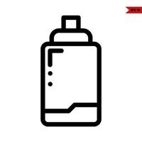 bottle spray line icon vector