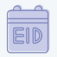 Icon Calendar. related to Eid Al Fitr symbol. islamic. ramadhan. simple illustration vector