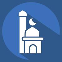 Icon Mosque. related to Eid Al Fitr symbol. islamic. ramadhan. simple illustration1 vector