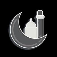 Icon Eid. related to Eid Al Fitr symbol. islamic. ramadhan. simple illustration vector