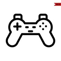 joystick game line icon vector