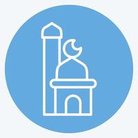 Icon Mosque. related to Eid Al Fitr symbol. islamic. ramadhan. simple illustration1 vector