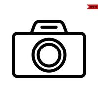 camera line icon vector